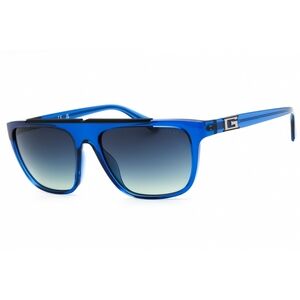 NWT Guess GU00122-90W Blue Rectangle 57mm Sunglasses